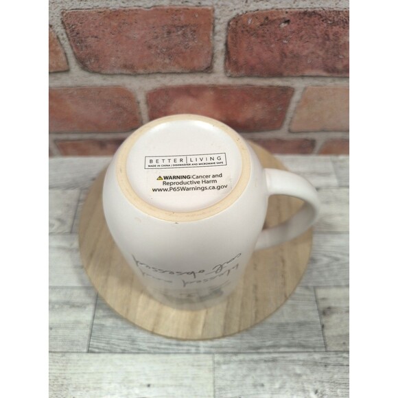 Blessed and Cat Obsessed Coffee Mug Cup Better Living Cat Face Print Inside New - Picture 7 of 7